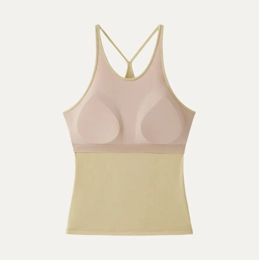 2‑Piece Surplice Ruched Cami Set, Built‑in Bra with Long‑Sleeve Top