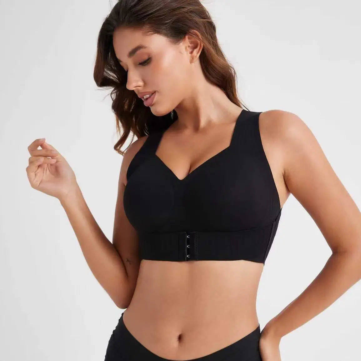 Wireless Breathable Mesh Workout Bra, Removable Pads Push‑Up Jelly Bra
