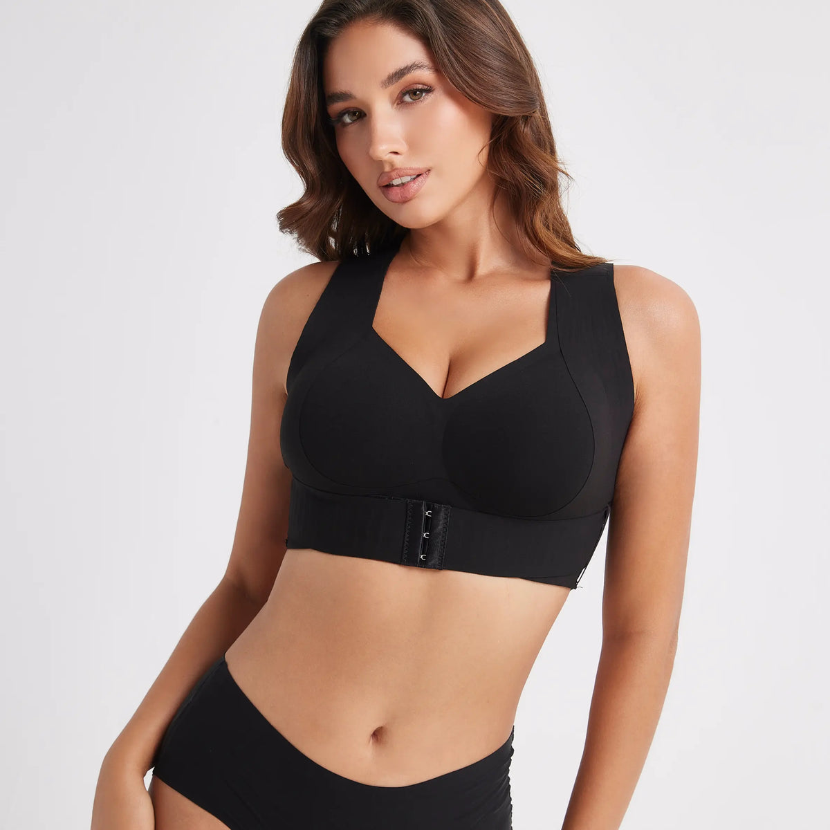 Wireless Breathable Mesh Workout Bra, Removable Pads Push‑Up Jelly Bra